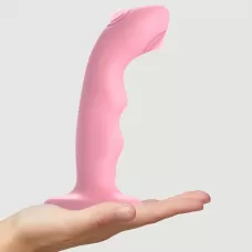 Розовая насадка-стимулятор Strap-On-Me Tapping Dildo Wave розовый Розовая насадка-стимулятор Strap-On-Me Tapping Dildo Wave розовый