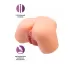 Телесный реалистичный мастурбатор-полуторс с 2 любовными входами телесный 