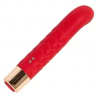 Красный вибратор для G-точки - 14,5 см красный 