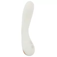 Люминесцентный вибратор для точки G Glow in the dark G-Spot - 17,9 см белый 