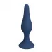 Синяя анальная пробка Slim Anal Plug L - 12,4 см синий 