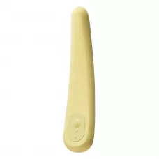 Желтый вибратор iroha Fit Mikazuki - 17,7 см желтый 