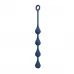 Синяя анальная ёлочка с кольцом Waterdrop Anal Balls 30 mm M - 33,5 см синий 
