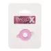 Розовое эрекционное кольцо с ушками для удобства надевания BASICX TPR COCKRING PINK розовый 