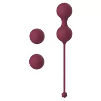 Набор бордовых вагинальных шариков Love Story Diva бордовый 