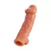Насадка на фаллос с отверстием для мошонки Cock Sleeve 002 Size L - 17,6 см телесный 