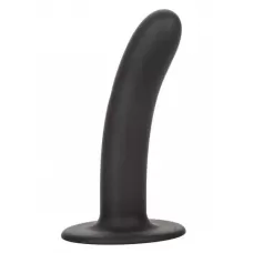 Черный анальный стимулятор Silicone Smooth Probe - 15,25 см черный 