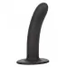 Черный анальный стимулятор Silicone Smooth Probe - 15,25 см черный 