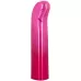 Розовый изогнутый мини-вибромассажер Glam G Vibe - 12 см розовый 