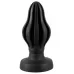 Черная анальная пробка Super Soft Butt Plug - 11,1 см черный 