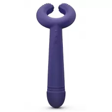 Темно-синий вибратор для пар Please Me Multi Vibrator темно-синий 