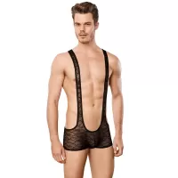 Мужское кружевное боди Doreanse Sexy Body черный L