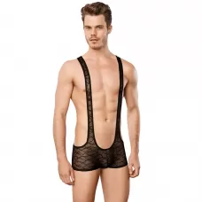 Мужское кружевное боди Doreanse Sexy Body черный L