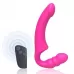 Розовый безремневой страпон Straples Strap-On Dildo розовый 