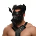 Черная кожаная маска «Собака черный 