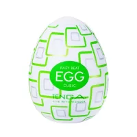 Мастурбатор-яйцо Tenga Egg Cubic белый 