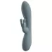 Силиконовый вибратор-кролик VELINA Rabbit Vibrator - 20 см деним (грязно-синий 
