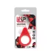 Красное эрекционное кольцо LIT-UP SILICONE STIMU RING 1 RED красный 