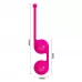 Ярко-розовые вагинальные шарики Kegel Tighten Up III ярко-розовый 