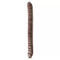 Коричневый двусторонний фаллоимитатор 18 Inch Double Dildo - 45,7 см коричневый 