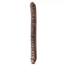 Коричневый двусторонний фаллоимитатор 18 Inch Double Dildo - 45,7 см коричневый 