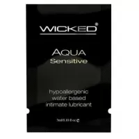 Мягкий лубрикант на водной основе WICKED AQUA Sensitive - 3 мл  