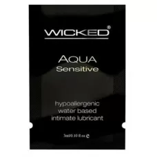 Мягкий лубрикант на водной основе WICKED AQUA Sensitive - 3 мл  