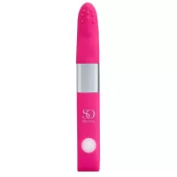 Ярко-розовый вибростимулятор Get Lucky USB Vibrator - 12 см ярко-розовый 