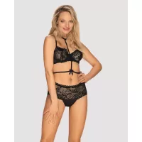 Кружевной комплект белья Raquelia черный L-XL