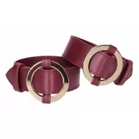 Бордовые наручники Halo Wrist   Ankle Cuffs бордовый 