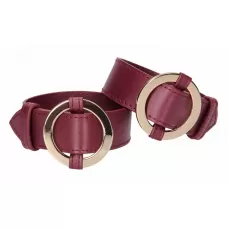 Бордовые наручники Halo Wrist   Ankle Cuffs бордовый 