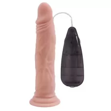Телесный вибратор на присоске G-spot Beast Vibrator Dildo - 21,4 см телесный 