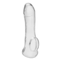 Прозрачная насадка на пенис Transparent Penis Enhancing Sleeve Extension - 15,9 см прозрачный 