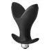 Черная анальная пробка Vibrating Anal Anchor Plug - 10 см черный 