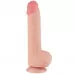Телесный фаллоимитатор 9.5 Sliding Skin Dual Layer Dong - 24 см телесный 