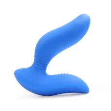 Синий вибромассажер простаты 3,5’’ Curve P-spot Massager - 12 см синий 