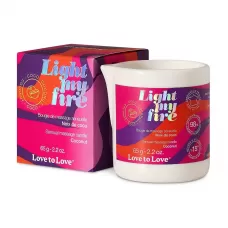 Массажная свеча Light My Fire Coconut с ароматом кокоса - 65 гр  