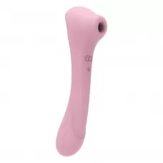 Нежно-розовый двусторонний стимулятор Daisy Massager - 20,2 см нежно-розовый 