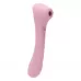 Нежно-розовый двусторонний стимулятор Daisy Massager - 20,2 см нежно-розовый 