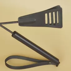 Черный кожаный стек «Сириус» - 60 см черный 