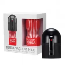 Набор Tenga Vacuum Max: мастурбатор и устройство для создания вакуума черный с красным 