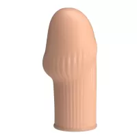 Телесная насадка на пенис Huel - 9 см телесный 