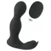 Черная анальная пробка с вибрацией, вращением и пультом ДУ RC Butt Plug with 2 Functions черный 