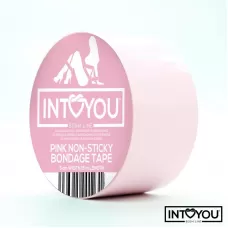 Розовый скотч для фиксации Non-Sticky Bondage Tape - 15 м розовый 