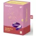 Фиолетовый вибратор для пар Satisfyer Double Plus Remote с пультом ДУ фиолетовый 