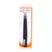 Чёрный вибромассажер Long John Realistic Thrusting Vibrator с функцией толкания - 20 см черный 