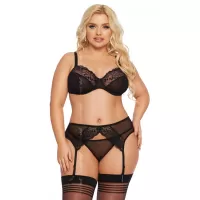 Соблазнительный комплект Marella черный XXL