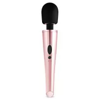 Черно-розовый вибромассажер Nouveau Wand Massager - 30 см черный с розовым 