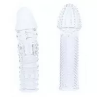 Комплект из 2 прозрачных насадок на пенис PENIS EXTENDER PACK прозрачный 