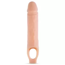 Телесный реалистичный фаллоудлинитель 10 Inch Silicone Cock Sheath Penis Extender - 25,4 см телесный 